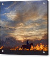 Fire Up The Sunset Acrylic Print