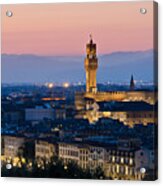 Firenze At Sunset Acrylic Print