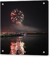 Fireworks Over Water 2 Acrylic Print