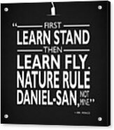 First Learn Stand Acrylic Print