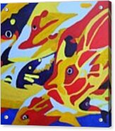 Fish Shoal Abstract 2 Acrylic Print