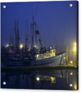 Fishing Boats At Dawn Acrylic Print