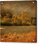 Fishing On Thornton Reservoir Leicestershire Acrylic Print