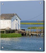 Fishing Shanty On Tangier Island In Chesapeake Bay Acrylic Print