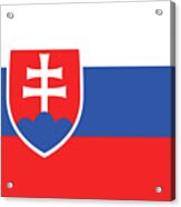 Flag Of Slovakia Acrylic Print