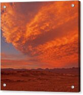 Flaming Skies Acrylic Print