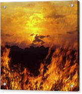 Flaming Sunset Acrylic Print