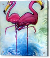 Flamingos Acrylic Print