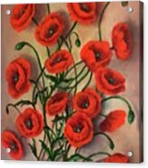 Flander Poppies Acrylic Print