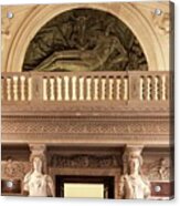 Flanking The Door At The Hall Of Statues Acrylic Print