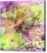 Floral Pastel Abstract Acrylic Print