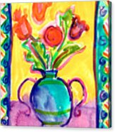 Flower Vase Acrylic Print
