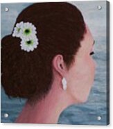 Flowers In Her Hair Acrylic Print