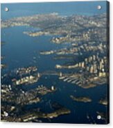 Flying Into Sydney Acrylic Print