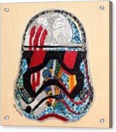 Storm Trooper Fn-2187 Helmet Star Wars Awakens Afrofuturist Collection Acrylic Print