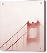 Foggy Golden Gate Acrylic Print