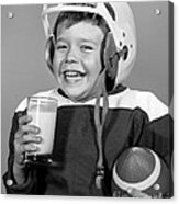 Football And Milk, C.1960s Acrylic Print