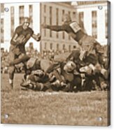 Football Play 1920 Sepia Acrylic Print