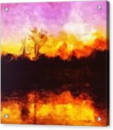 Forest Fire Acrylic Print