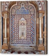 Fountain Wall, Beiteddine Palace, Lebanon Acrylic Print