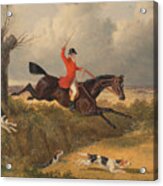 Fox Hunting Clearing Ditch Acrylic Print
