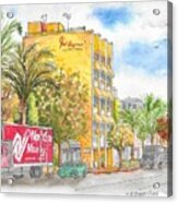 Fred Hayman Building, Cannon Dr And Clifton, Beverly Hills, Ca Acrylic Print