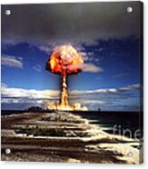 French Nuclear Test Licorne, 1970 Acrylic Print