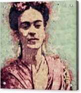 Frida Kahlo - Contemporary Style Portrait Acrylic Print
