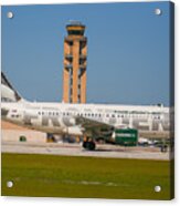 Frontier Airline Acrylic Print