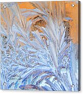 Frost Patterns On Window Acrylic Print