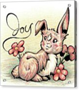 Inspirational Animal Bunny Acrylic Print