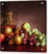 Fruit With Vase Acrylic Print