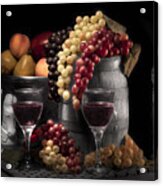 Fruity Wine Still Life Selective Coloring Acrylic Print