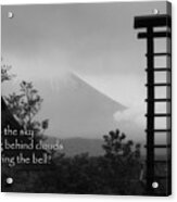 Fuji Bell Haiku Acrylic Print