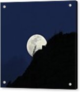 Full Moon Behind Makapu'u Acrylic Print