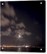 Full Moon In Miami Acrylic Print