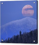 Full Moon Over Washington Acrylic Print