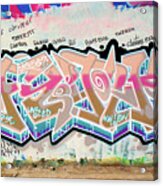 Funk, First United Nation Kings, Graffiti Art By King 157, North 11th Street, San Jose, California Acrylic Print