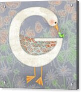 G Is For Goose And Grasshopper Acrylic Print