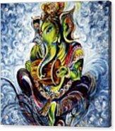 Ganesha Mridangam Acrylic Print