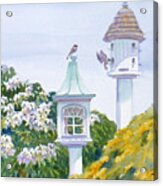 Garden Birdhouses Acrylic Print