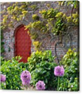 Garden Door - Paint With Canvas Texture Acrylic Print