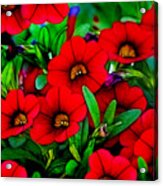 Garden Red Acrylic Print
