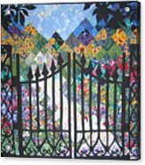 Gate Into The Garden Acrylic Print