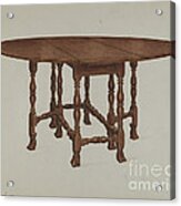 Gate-legged Table Acrylic Print