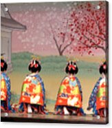 Geisha Row Acrylic Print