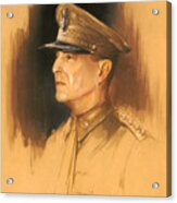 General Douglas Macarthur Sketch Acrylic Print