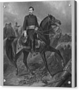 General George Mcclellan On Horseback Acrylic Print