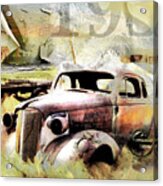 Ghost Town Chevrolet Collage Acrylic Print