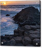 Giant's Causeway Sunset Ii Acrylic Print